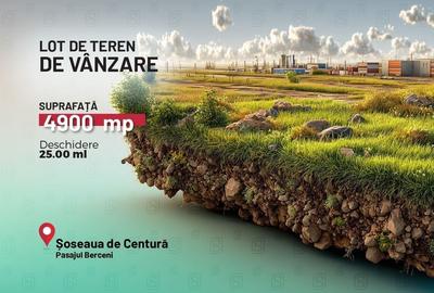 Teren de 4900 mp, în Jilava