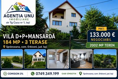Casă individuală cu 5 camere cu Teren 2002 Mp în Central