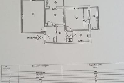 Apartament cu 2 camere în Central