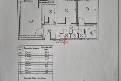 Apartament cu 3 camere decomandat în Basarab - 1