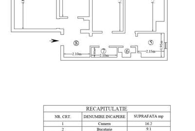 Apartament cu 3 camere decomandat în Frumoasa - 4