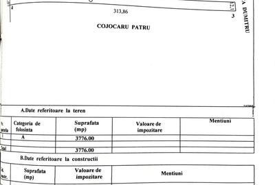 Teren de 3776 mp, în Central
