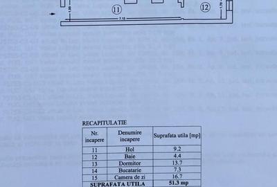 Apartament cu 2 camere decomandat în Valea Lupului