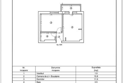 Apartament cu 2 camere în Ștefăneștii de Jos - 4