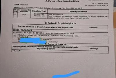 Teren de 684 mp, în Cătămărești - 3