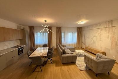 Apartament cu 4 camere semidecomandat, mobilat în Herăstrău