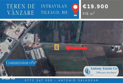 Teren de 918 mp, în Tileagd