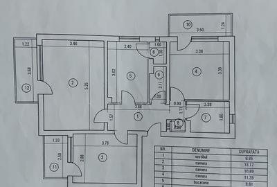 Apartament cu 3 camere decomandat în Aviației