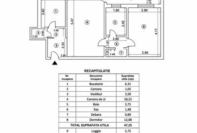 Apartament cu 2 camere semidecomandat în Colentina - 1
