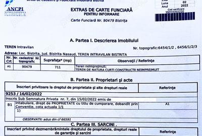Teren de 711 mp, în Central - 6