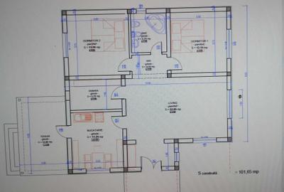 Casă cu 3 camere în Dumbrava