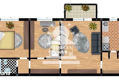 Apartament cu 3 camere în Dacia