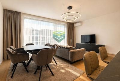 Apartament cu 3 camere semidecomandat, mobilat în Băneasa