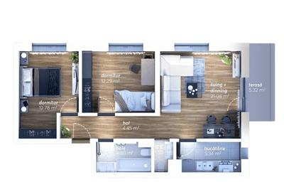 Apartament cu 3 camere în Timișoara
