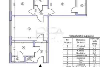 Apartament cu 3 camere semidecomandat în Drumul Taberei