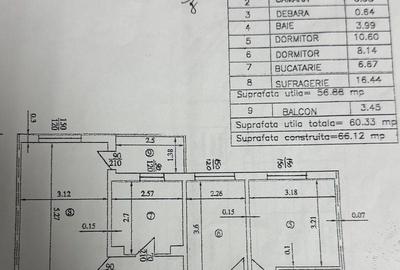 Apartament cu 3 camere decomandat în 9 Mai