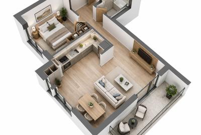 Apartament cu 2 camere în Nord - 10