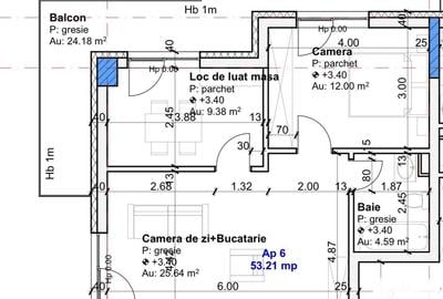 Apartament cu 3 camere în Între Lacuri