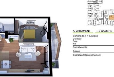 Apartament cu 2 camere semidecomandat în Gheorgheni
