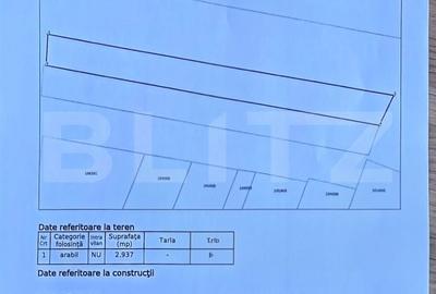 Teren de 2937 mp, în Lazuri