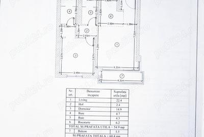 Apartament cu 2 camere semidecomandat în Mamaia - 8
