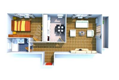 Apartament cu 2 camere decomandat în Bucium - 2