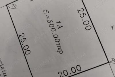 Teren de 500 mp, în Central