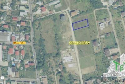 Teren de 1000 mp, în Balotești