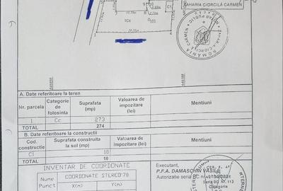 Teren de 273 mp, în Nord
