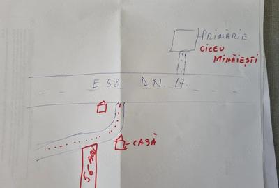 Teren de 5600 mp, în Ciceu-Mihăiești