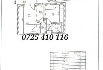 Apartament cu 2 camere decomandat în Nord