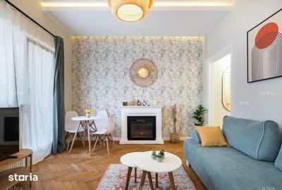 Apartament cu 2 camere semidecomandat, mobilat în Eminescu