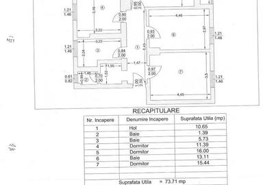 Apartament cu 3 camere decomandat în Ștefănești