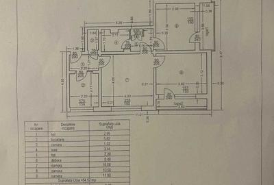 Apartament cu 3 camere semidecomandat în Cina