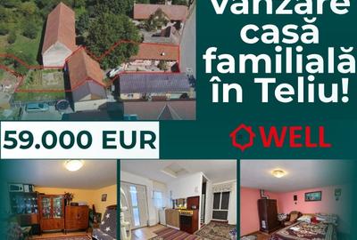 Casă cu 1 camere cu Teren 852 Mp în Teliu