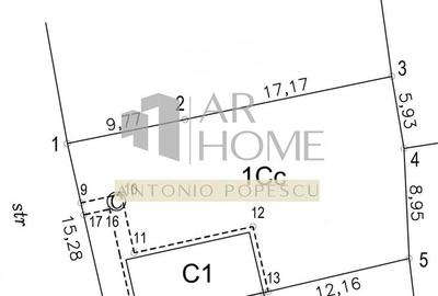Teren Construcții intravilan de 394 mp, în Central - 7