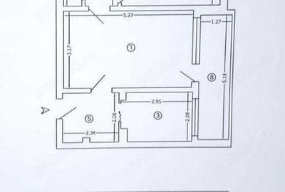 Apartament cu 2 camere semidecomandat în Central