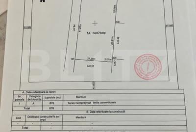 Teren de 876 mp, în Cârcea