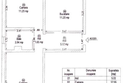 Apartament cu 2 camere decomandat în Freidorf