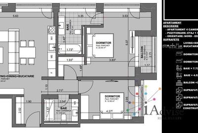 Apartament cu 3 camere decomandat în Centrul Istoric