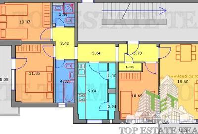 Apartament cu 4 camere decomandat în Tei - 13