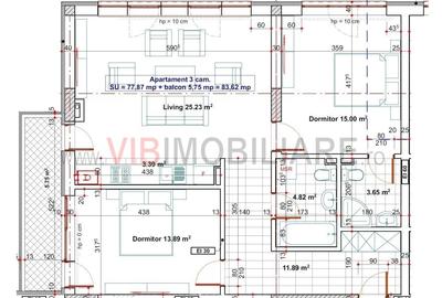 Apartament cu 3 camere decomandat în 13 Septembrie - 11