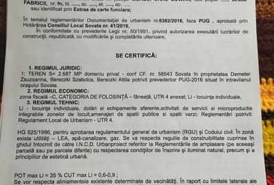 Teren de 2687 mp, în Central