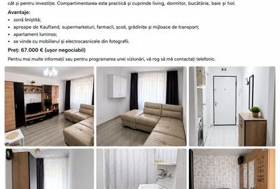 Apartament cu 2 camere semidecomandat în Craiovei - 1