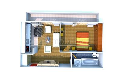 Apartament cu 2 camere nedecomandat în Bucium - 6