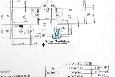 Apartament cu 3 camere decomandat în Sud