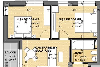 Apartament cu 3 camere semidecomandat în Apahida - 16