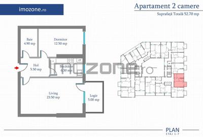 Apartament cu 3 camere decomandat în Păcii - 10