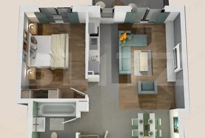 Apartament cu 2 camere semidecomandat în Mănăștur - 1