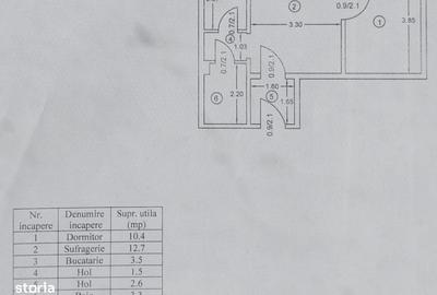 Apartament cu 2 camere în Podu Roș